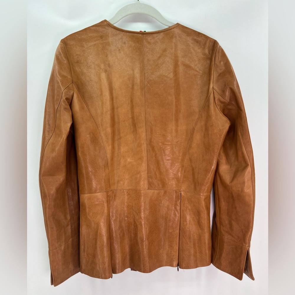 David 2 Leather Factory by Franco Fonati Tan
Genuine Italian Leather Jacket S - Picture 6 of 10